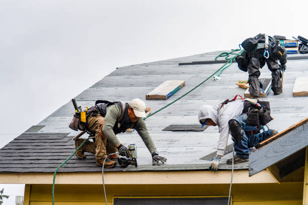 Professional Gutter Installation technician working in Strattanville, PA